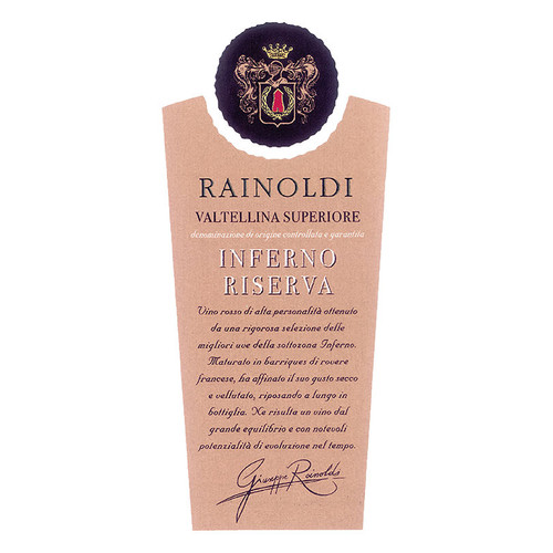 Product image for Aldo Rainoldi Valtellina Superiore Inferno Riserva 2018 750ml