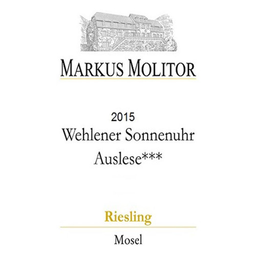 Product image for Markus Molitor Riesling Wehlener Sonnenuhr Auslese (White Capsule) 2019 750ml