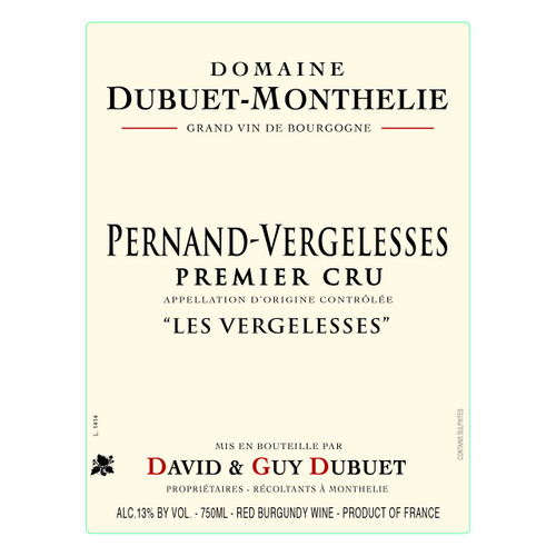 Product image for Domaine Dubuet-Monthelie Pernand-Vergelesses 1er Cru Les Vergelesses 2018 750ml