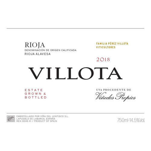 Product image for Vino Villota Rioja Estate 2021 750ml
