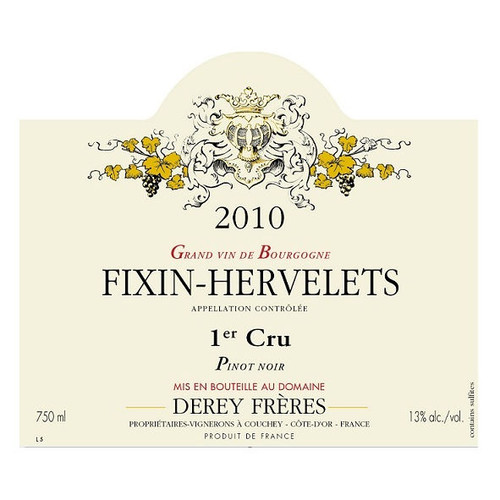 Product image for Domaine Derey Freres Fixin Hervelets 1er Cru 2019 750ml