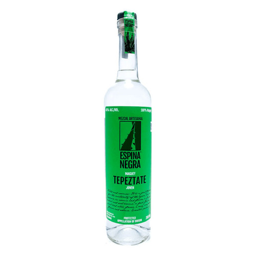 Product image for Espina Negra Tepeztate 100% Maguey Joven Mezcal Artesanal NV 750ml