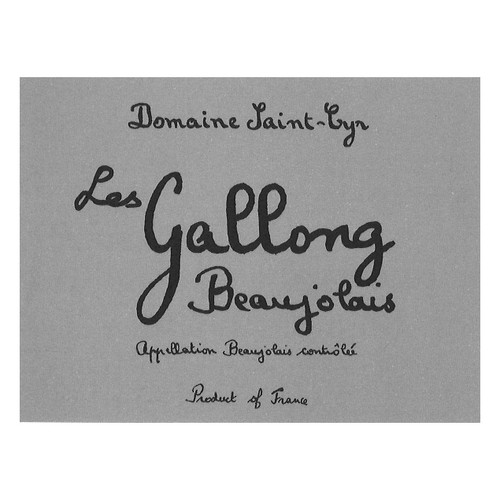 Product image for Domaine Saint Cyr Beaujolais Les Gallong 2022 750ml