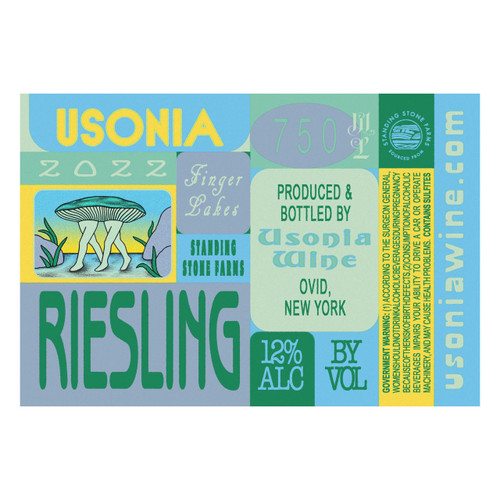 Product image for Usonia Riesling Standing Stone Farms Finger Lakes 2023 750ml