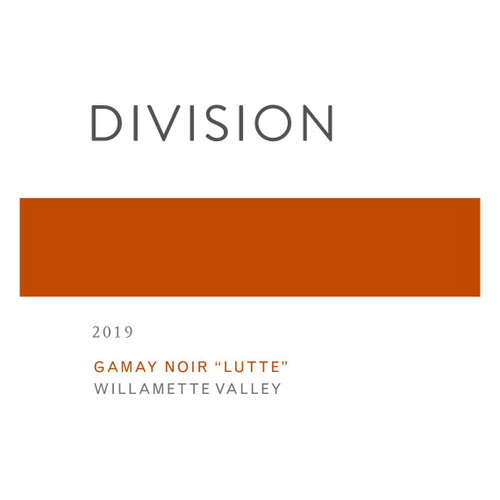 Product image for Division Wine Co. Gamay Noir Lutte Willamette Valley 2023 750ml Product image for Division Wine Co. Gamay Noir Lutte Willamette Valley 2023 750ml