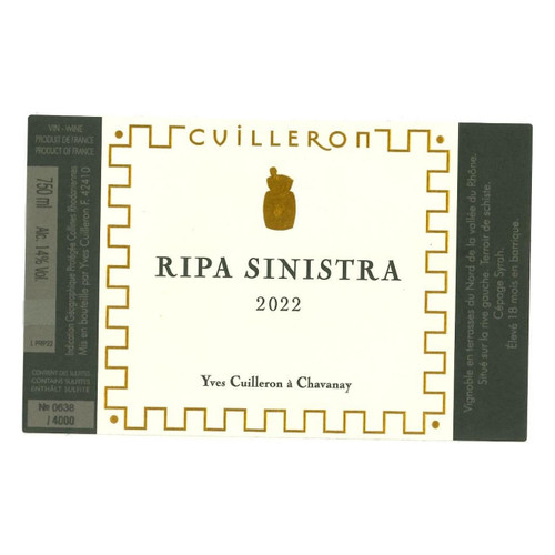 Product image for Yves Cuilleron Collines Rhodaniennes Ripa Sinistra 2022 750ml