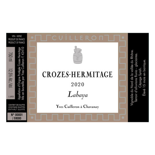 Product image for Yves Cuilleron Crozes-Hermitage Labaya Rouge 2022 750ml