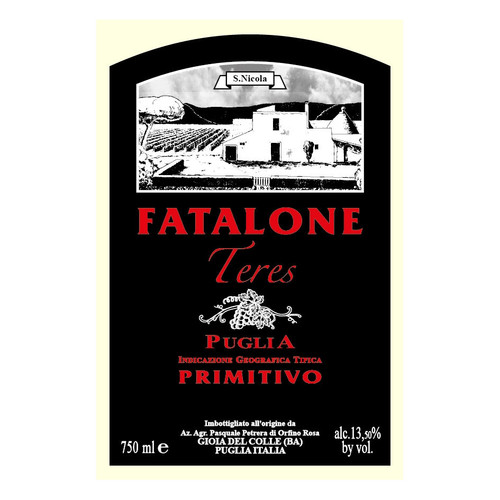 Product image for Fatalone Puglia Primitivo Teres 2024 750ml