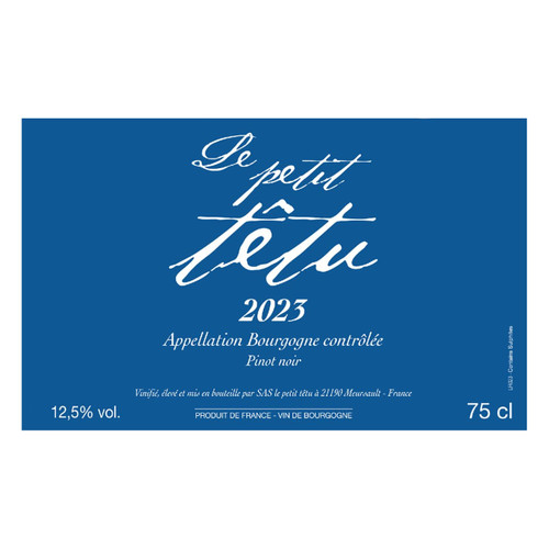 Product image for Jean Marie Berrux Bourgogne Pinot Noir Le Petit Tetu 2023 750ml