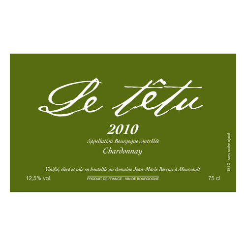 Product image for Jean Marie Berrux Le Tetu Bourgogne Blanc 2023 750ml
