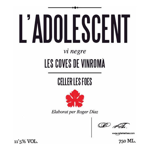 Product image for Celler Les Foes L'Adolescent 2021 750ml