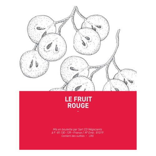 Product image for Laurent Cazottes Le Fruit Rouge 2021 750ml