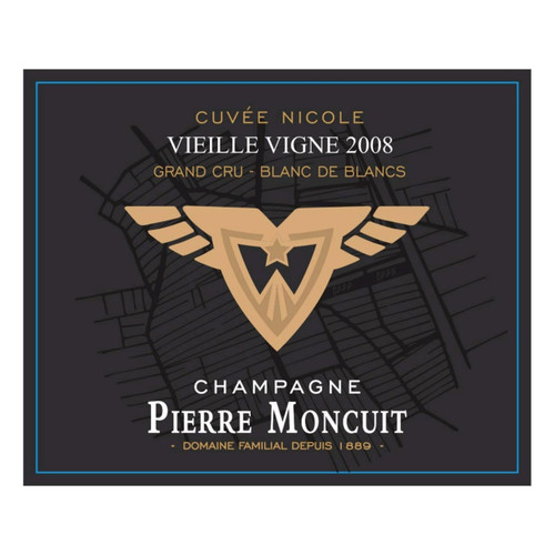 Product image for Pierre Moncuit Champagne Grand Cru Extra Brut Blanc De Blancs Les Chetillons Cuvee Nicole Vieille Vigne 2008 1.5L