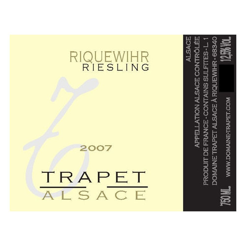 Product image for Domaine Trapet Riesling Riquewihr 2023 750ml