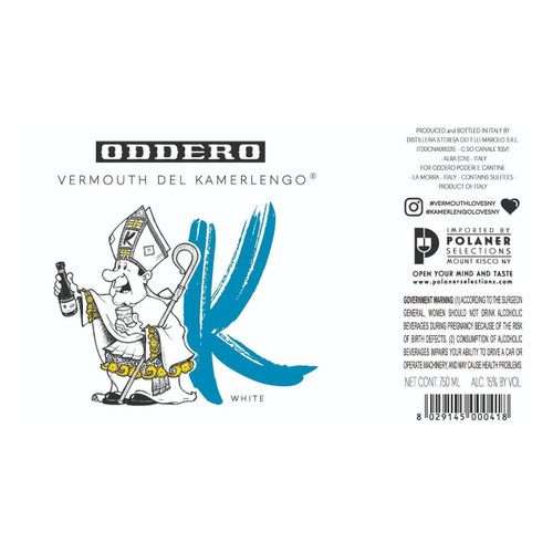 Product image for Poderi E Cantine Oddero Vermouth Del Kamerlengo Bianco NV 750ml