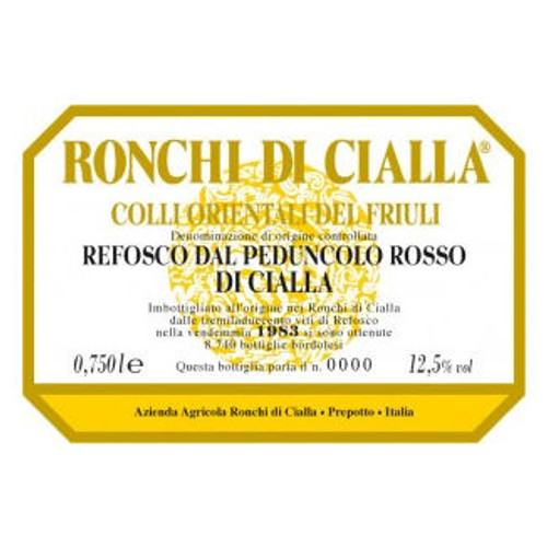 Product image for Ronchi Refosco dal Peduncolo Rosso 2015 750ml