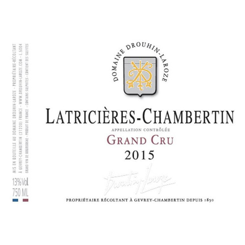 Product image for Joseph Drouhin Latricieres-Chambertin Grand Cru 2022 750ml