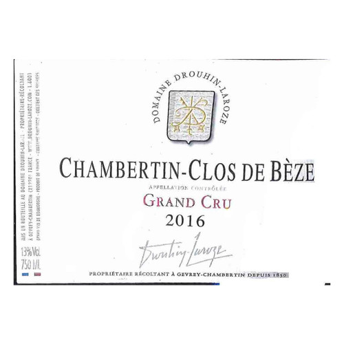 Product image for Domaine Drouhin-Laroze Chambertin-Clos de Beze Grand Cru 2022 375ml