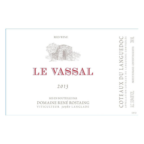 Product image for Domaine Rostaing Coteaux du Languedoc Le Vassal 2022 750ml