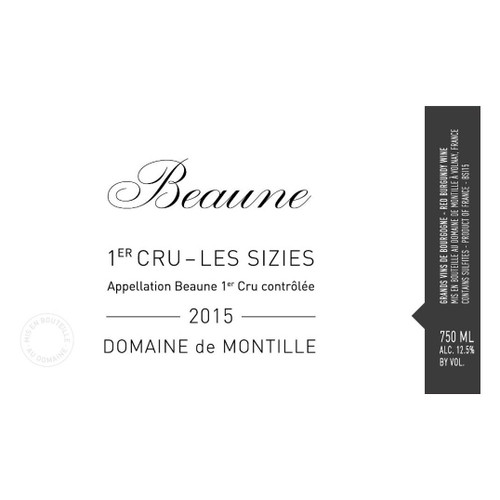 Product image for Domaine de Montille Beaune Les Sizies 2022 750ml