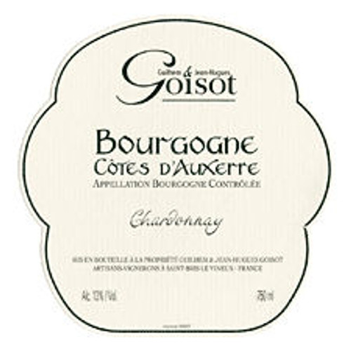 Product image for Guilhem et Jean-Hugues Goisot Bourgogne Cotes d'Auxerre Blanc 2023 750ml