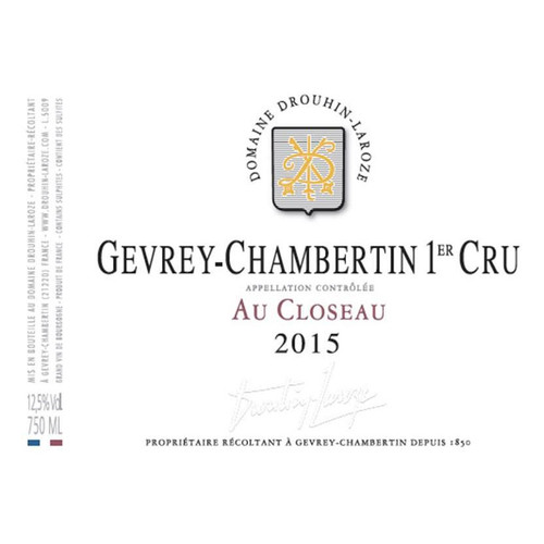 Product image for Domaine Drouhin-Laroze Gevrey-Chambertin 1er Cru Au Closeau 2022 750ml