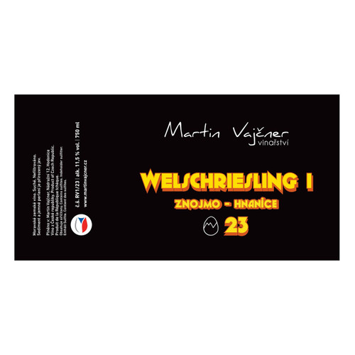 Product image for Vinarstvi Martin Vajcner Welschriesling I Znojmo-Hnanice 2023 750ml