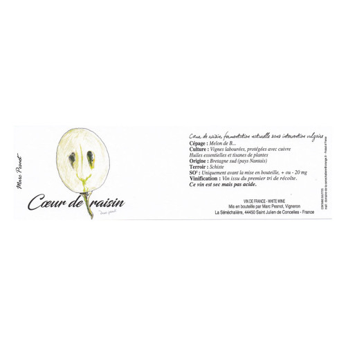 Product image for Marc Pesnot Coeur De Raisin Blanc 2024 750ml