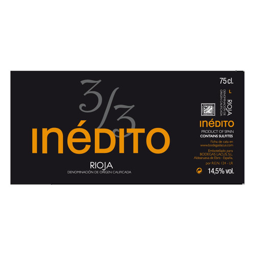 Product image for Bodegas Lacus Inedito Rioja 3/3 2023 750ml