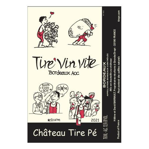 Product image for Chateau Tire Pe Bordeaux Tire'Vin Vite 2021 750ml