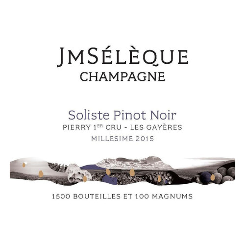 Product image for JM Seleque Champagne Brut Soliste Pinot Noir Pierry Les Gayeres 1er Cru 2019 750ml
