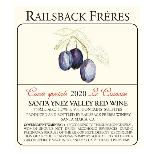 Product image for Railsback Freres Le Counoise Cuvee Speciale Santa Ynez Valley 2022 750ml