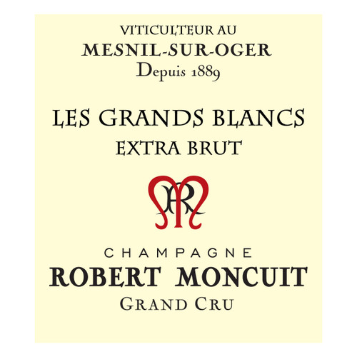 Product image for Robert Moncuit Les Grands Blancs Blanc de Blancs Extra Brut NV 750ml