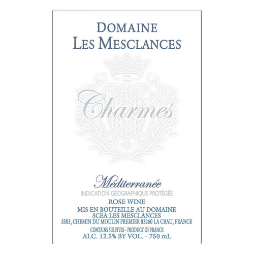 Chateau Les Mesclances Charmes Mediterranee Rose 2024 750ml