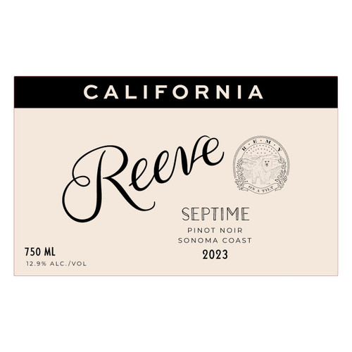 Product image for Reeve Pinot Noir Septime Sonoma Coast 2023 750ml