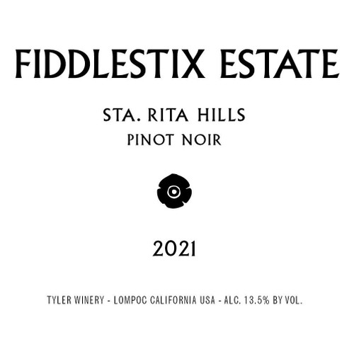 Product image for Tyler Winery Pinot Noir Fiddlestix Estate Sta. Rita Hills 2022 750ml