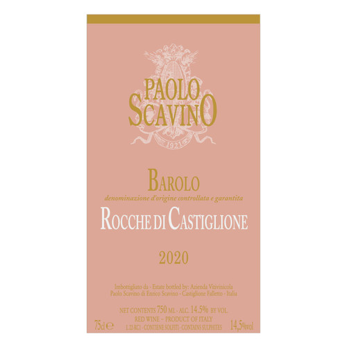 Product image for Paolo Scavino Barolo Rocche Di Castiglione 2020 750ml