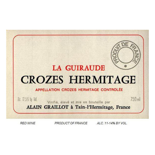 Product image for Alain Graillot Crozes-Hermitage La Guiraude 2022 750ml