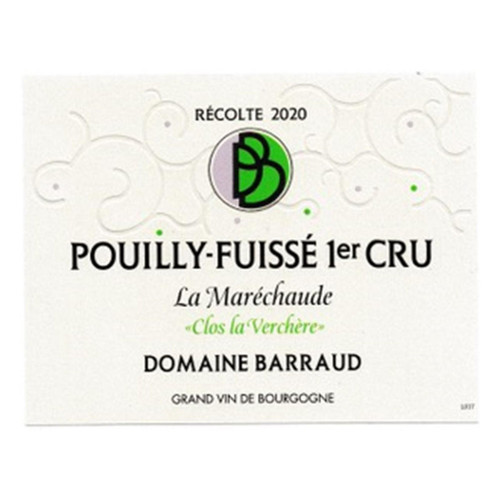 Product image for Domaine Barraud Pouilly-Fuisse 1er Cru La Marechaude Clos La Verchere 2023 750ml
