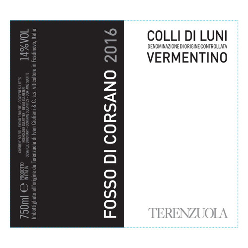 Product image for Terenzuola Colli di Luni Fosso di Corsano Vermentino 2024 750ml