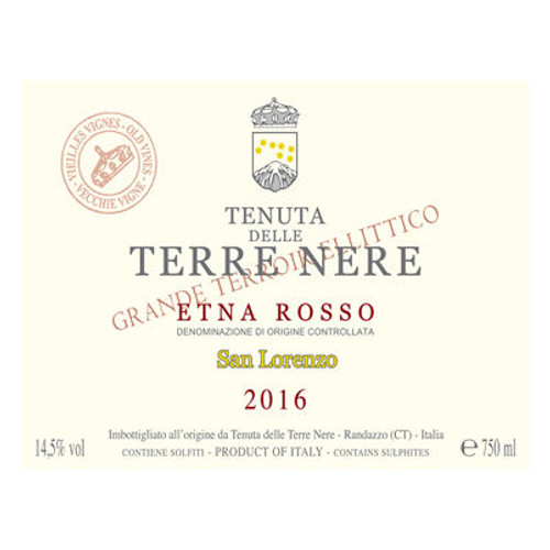 Product image for Tenuta delle Terre Nere Etna Rosso San Lorenzo Vecchie Vigne 2022 750ml