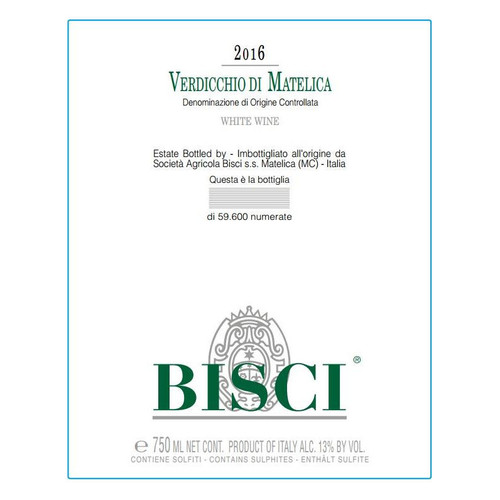 Product image for Bisci Verdicchio di Matelica 2024 375ml