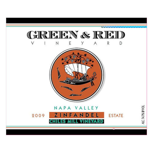 Product image for Green & Red Vineyard Zinfandel Chiles Mill Vineyard Estate Napa Valley 2019 750ml