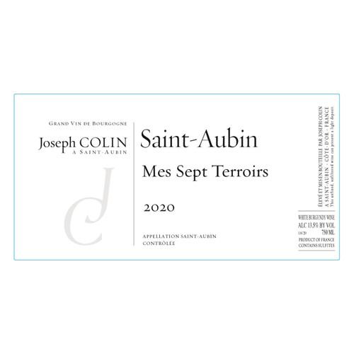 Product image for Joseph Colin Saint-Aubin Mes Sept Terroirs 2023 750ml