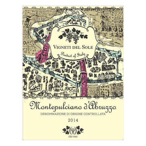 Product image for Vigneti del Sole Montepulciano d'Abruzzo 2023 750ml