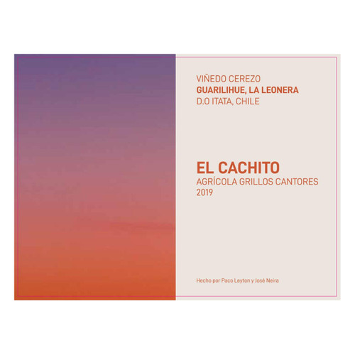 Product image for Agricola Grillos Cantores El Cachito Valle del Itata 2022 750ml