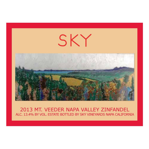 Product image for Sky Vineyards Mt. Veeder Zinfandel 2016 750ml