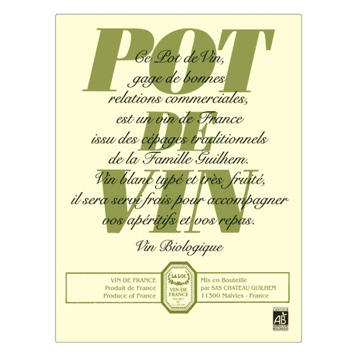 Product image for Chateau Guilhem Pot de Vin Blanc 2024 750ml
