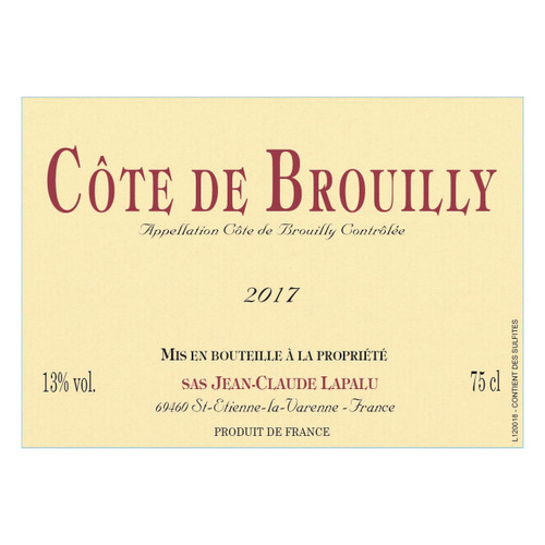 Product image for Jean-Claude Lapalu Cote de Brouilly 2023 750ml