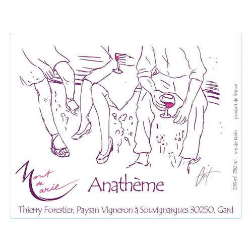 Product image for Domaine Mont de Marie Anatheme Rouge 2023 750ml